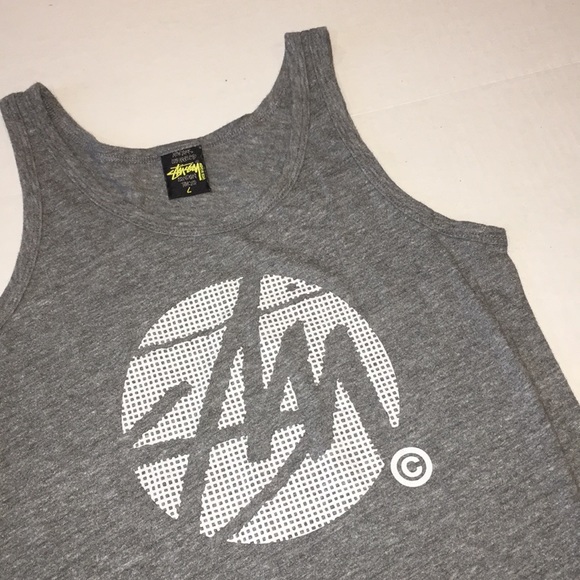 STUSSY | Racerback Tank Dress Gray Sz L - Picture 3 of 7